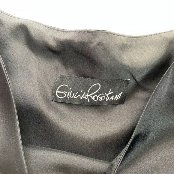 GIULIA ROSITANI 100% SILK WOMEN'S GRAPHIC FACE SLEEVELESS SHIFT DRESS - M - Picture 7 of 10